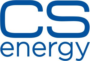 Blue logo for CS Energy company